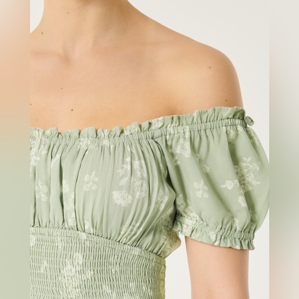 Hollister Light Green Floral Maxi Dress - Picture 3 of 8